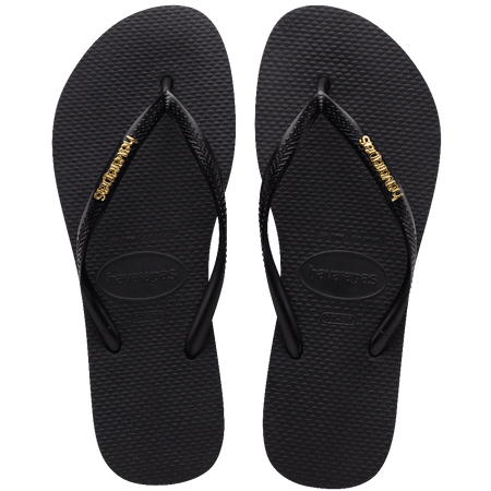 Ojotas Mujer Havaianas Slim Logo Metallic