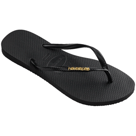 Ojotas Mujer Havaianas Slim Logo Metallic