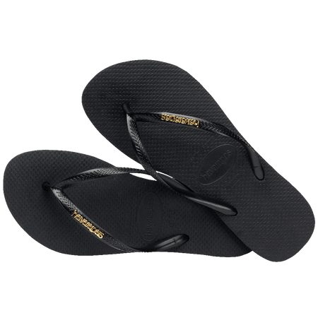Ojotas Mujer Havaianas Slim Logo Metallic