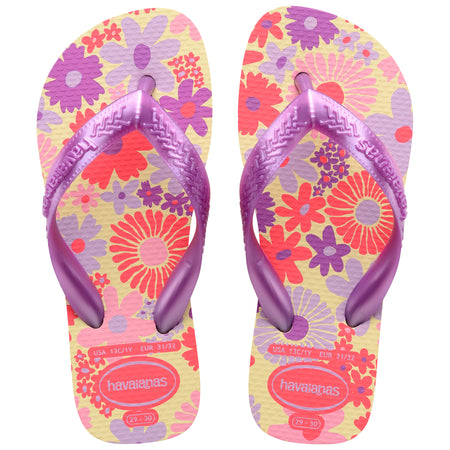 Ojotas Niñas Havaianas Top Flores