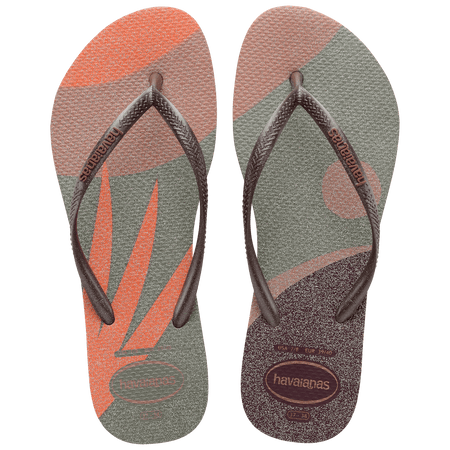 Ojotas Mujer Havaianas Slim Glitter Palette Glow