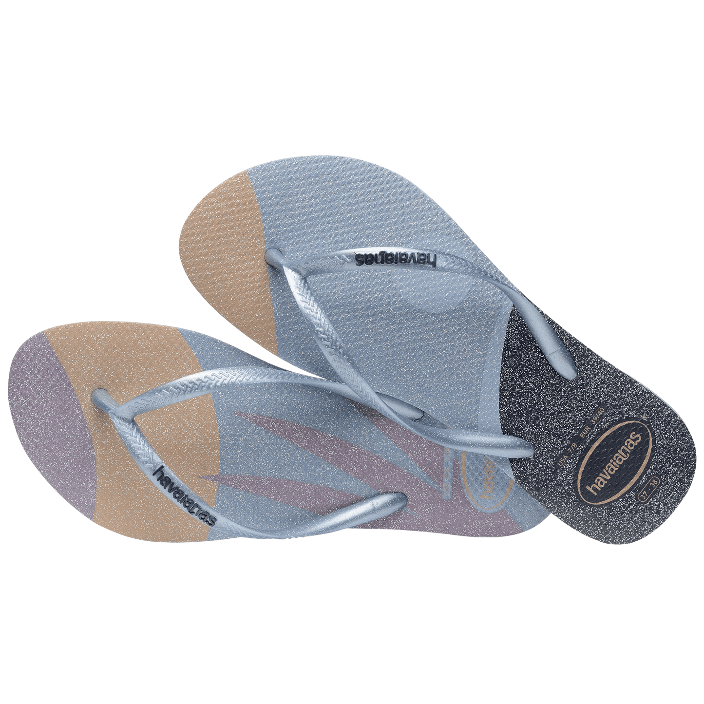Ojotas Mujer Havaianas Slim Glitter Palette Glow