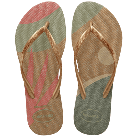 Ojotas Mujer Havaianas Slim Glitter Palette Glow