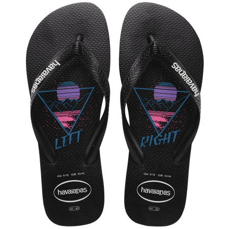 Ojotas Havaianas Top Twin Fin Negro